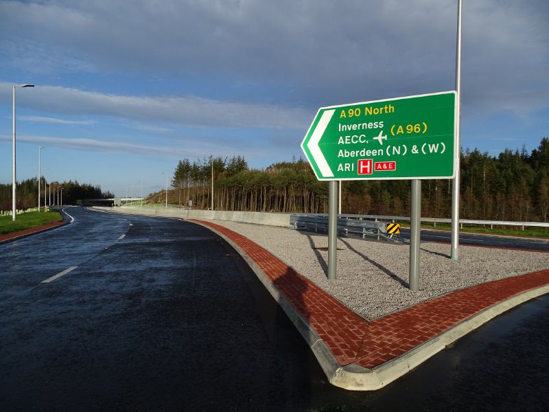 File:A90 AWPR - Cleanhill Roundabout North exit sign.jpg