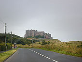 B1340 approaching Bamburgh - Geograph - 971233.jpg