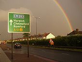 Rainbow over the A12 Eastern Avenue - Coppermine - 19664.jpg
