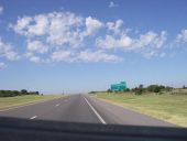 20170919-1722 - I-40 exit 5 heading west - Honey Farm Road, Oklahoma 35.2266166N 99.9046225W.jpg