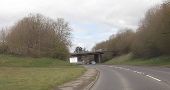 A35 overbridge from A358 - Geograph - 3421043.jpg