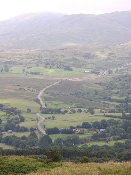 File:A 487 towards Minffordd - Geograph - 506458.jpg