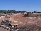 M5 J12 cone city. new roundabout layout - Coppermine - 420.JPG