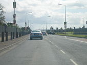 R121 southbound about to take next right - Coppermine - 11944.JPG