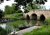 Canoeing at Radcot Bridge, Oxfordshire - Geograph - 13760.jpg