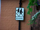 Historic school sign, Darsham, Suffolk - Geograph - 432488.jpg