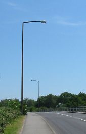 Concrete streetlights with GEC Z8526 lanterns, Poole Dorset - Coppermine - 6325.jpg