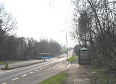 Llandegai Road (A5122) on the eastern outskirts of Bangor - Geograph - 585566.jpg