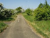 Abandoned Section of A423 at A426 Rugby Road Roundabout Southam - Coppermine - 11476.jpg