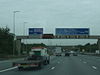 Interesting sign approaching Junction 21 M6 northbound - Geograph - 1502527.jpg