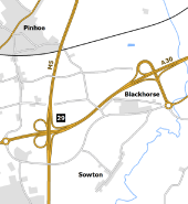 Sowton Interchange 1972 Scheme B.png