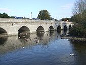 Clopton Bridge from Cox's Yard - Geograph - 1520799.jpg