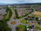 Wades Roundabout - A8082 and Stevenson Road aerial looking north.jpg