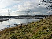 River Usk and Newport Transporter Bridge - Geograph - 1140530.jpg