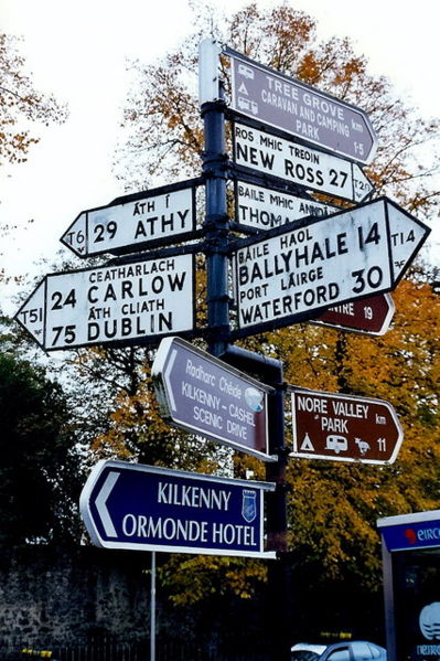 File:Kilkenny - Signs at intersection of R700 and N10 - Geograph - 1643604.jpg