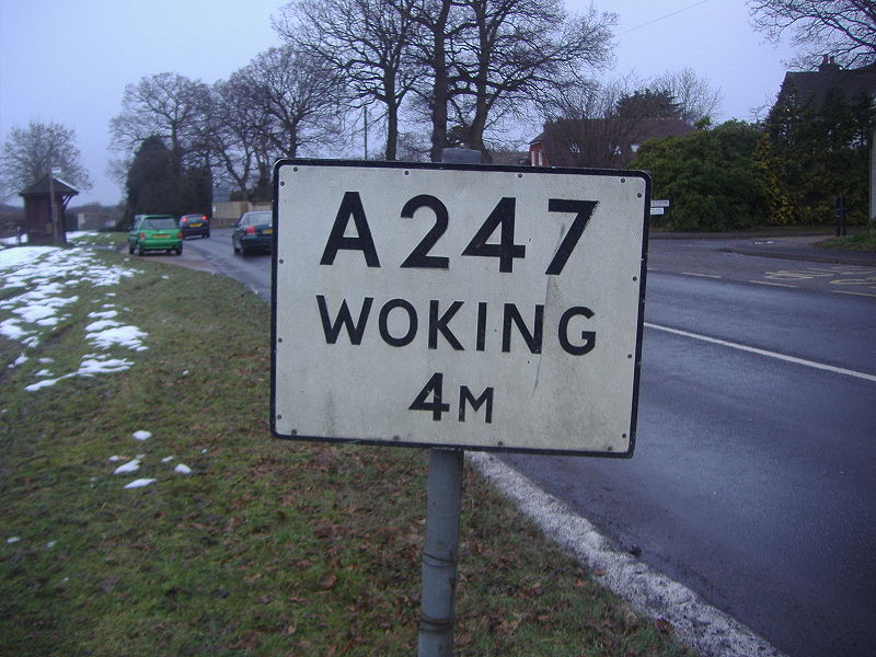 File:Pre-Worboys directions on A247 in Send Marsh, Surrey - Coppermine - 21368.JPG