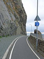 Cycle track round Penmaenbach Point - Geograph - 226802.jpg