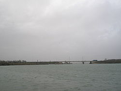 Motorway bridge as seen from Hilsea coastal path - Geograph - 722152.jpg