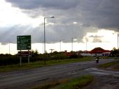 Cat hill roundabout on A635. - Geograph - 519507.jpg