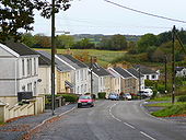 Housing on the southern approach to Pontyberem - Geograph - 1007861.jpg