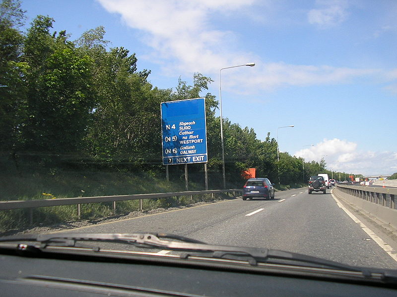 File:M50 Northbound, through upgrade works - Coppermine - 11901.JPG