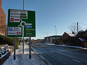 Roundabout ahead - Geograph - 1651227.jpg