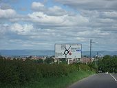 Directions sign, Canderside Toll B7078 (ex A74) - Coppermine - 18656.JPG