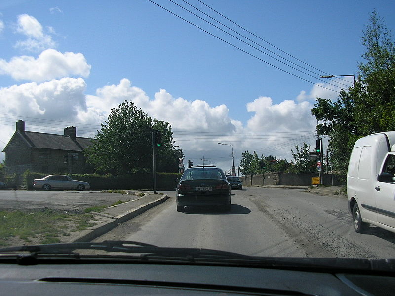 File:R113 westbound, Taylors Lane, scene set to change as road is widenned. - Coppermine - 12384.JPG