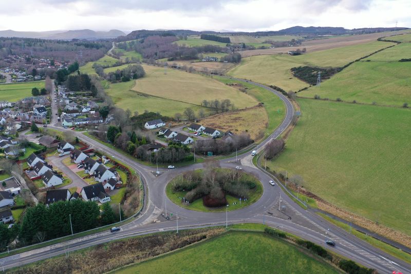 File:Maryburgh Roundabout - aerial from East.jpg