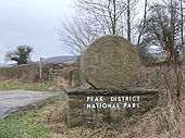 Peak District National Park boundary marker - Geograph - 107697.jpg