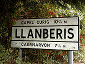 Pre Worboys sign at the entry point of Llanberis - Coppermine - 4707.jpg