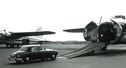 Loading the Jag, 1960 - Geograph - 1279923.jpg