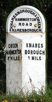 Knaresborough Milepost - Geograph - 1159429.jpg