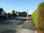 Mini-roundabout at Newton - Geograph - 45922.jpg