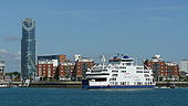 Wightlink Ferry Leaves Portsmouth (1) - Geograph - 1428466.jpg