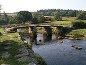 Postbridge Clapper Bridge - Geograph - 224691.jpg