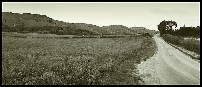 File:Fulking Escarpment from the Weald and Fulking-Poynings Road - Coppermine - 18766.jpg