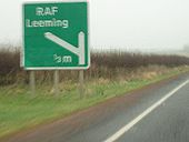RAF Leeming exit, Half mile marker - Coppermine - 9544.JPG