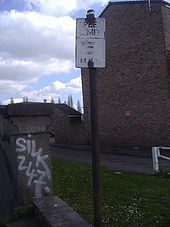 Old speed limit sign Clapton - Coppermine - 21844.JPG