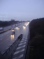 The M25 from Oaklawn Road, Leatherhead - Geograph - 2735276.jpg