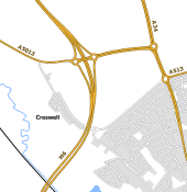 Creswell Interchange early 90s proposal.png