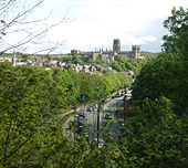 Durham Cathedral from London-Edinburgh train - Geograph - 1295224.jpg