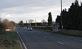 Bus stop, A423 - Geograph - 1697974.jpg
