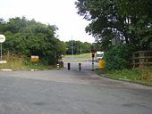 Entrance to Hartshead Moor motorway services (northbound), Clifton - Geograph - 221349.jpg