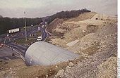 A33 Winchester Bypass temporary tunnel - Coppermine - 12156.jpg