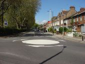 Mini-roundabout on Station Road - Geograph - 1282474.jpg