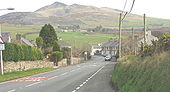 The B4417 on the western outskirts of Llanaelhaearn - Geograph - 686688.jpg