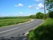 A39 at Tregilders - Geograph - 448670.jpg