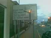 Stornoway roundabout sign - Coppermine - 19773.jpg