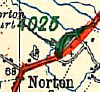 B4025 Norton map.png